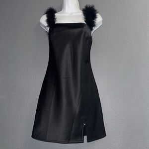 Princess Polly Sexy Little Black Mini Sexy Slip Valentines Dress Womens XS 2